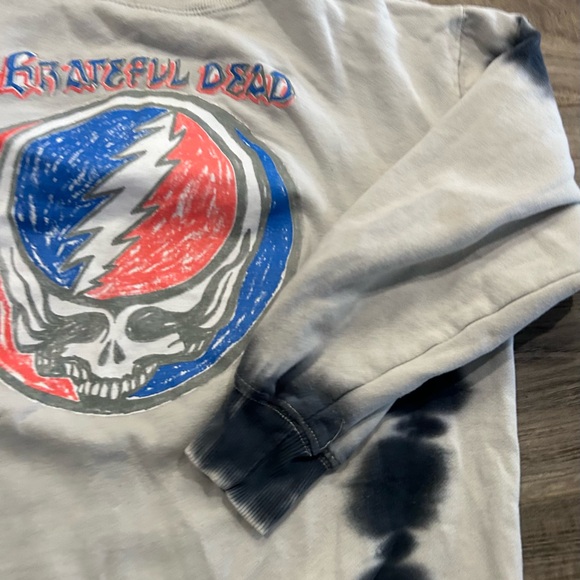 Grateful Dead Women's Lightning Skull Tie-Dye Crewneck Sweatshirt Jogger 2-Piece - Picture 6 of 11